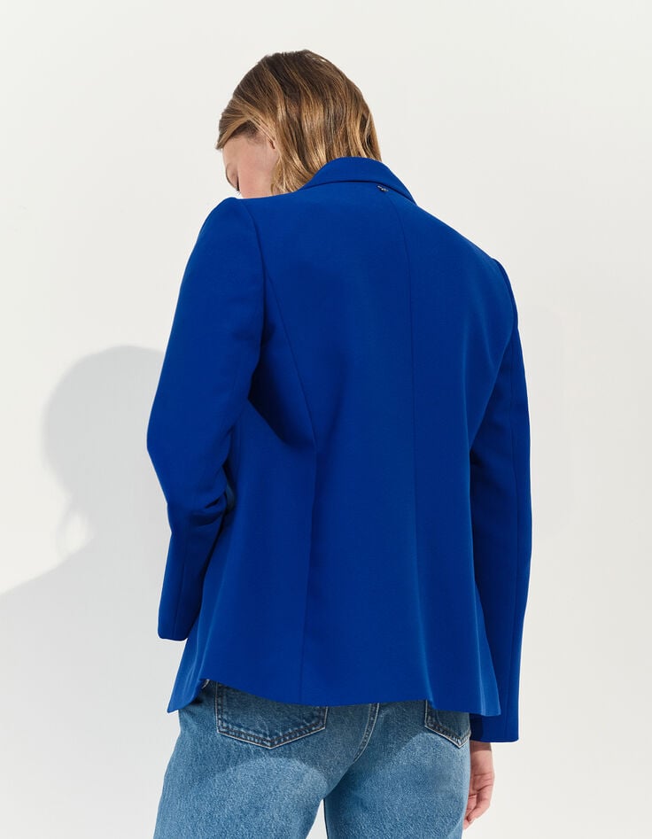 VOLTA - Veste de blazer bleu électrique polyester recyclé -4