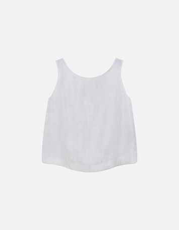 CAMBIRA - Top réversible blanc irisé -3