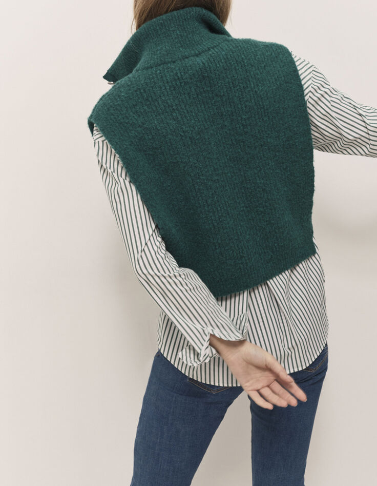 ANGIE  - Col camionneur evergreen tricot-3