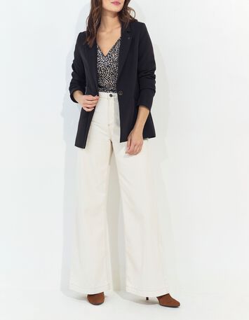 MAGNETIC - T-shirt noir maille imprim&eacute; camouflage d'&eacute;t&eacute; -6