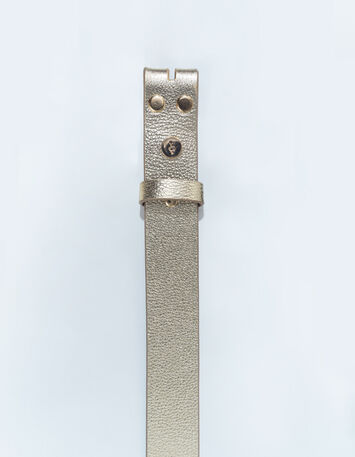 AMOR - Corps de ceinture doré cuir certifié embossé-1