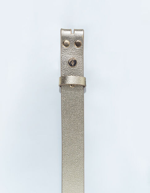 AMOR - Corps de ceinture doré cuir certifié embossé - One Step