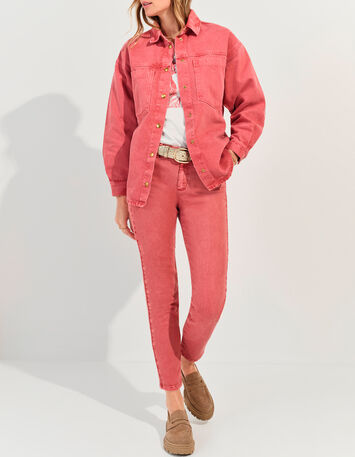 LE MONICA - Jean slim rouge waterless  7/8e -2