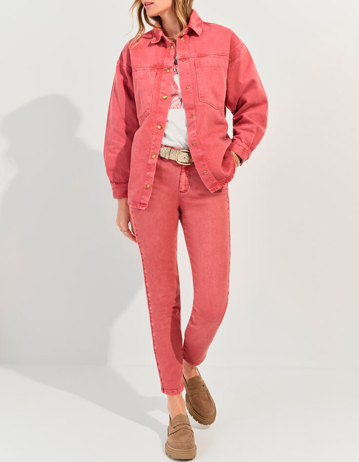 LE MONICA - Jean slim rouge waterless  7/8e -2