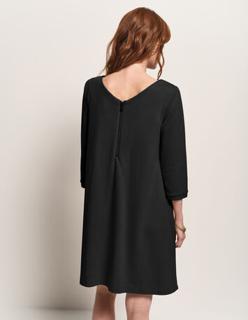 RYM - Robe noire patineuse maille Interlock-3