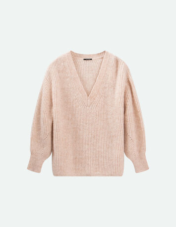 TIM - Pull écru tricot-5