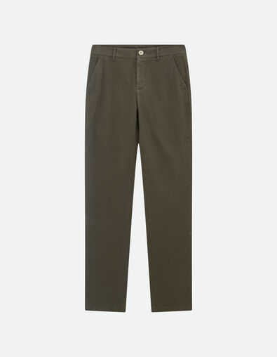 LE EDEN - Pantalon chino kaki surteint  - One Step