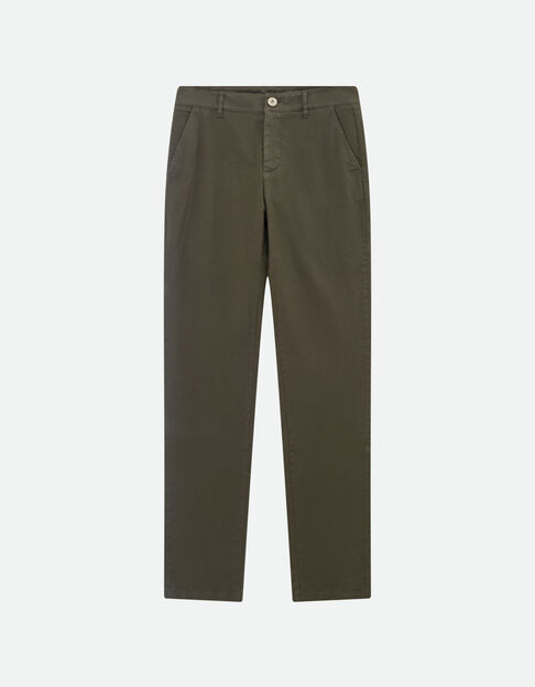 LE EDEN - Pantalon chino kaki surteint  - One Step