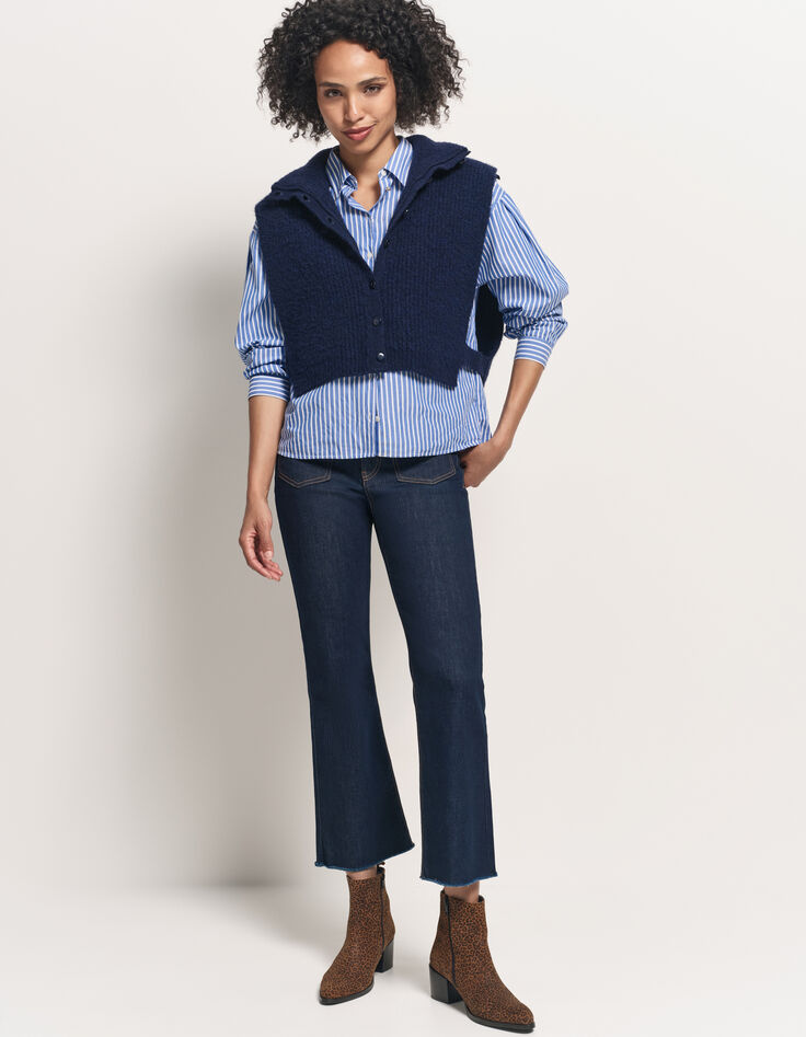 ANGIE - Col camionneur marine en tricot-6 ANGIE - Col camionneur marine en tricot-6