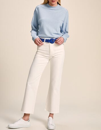 LE KARLIE - Jean bootcut blanc 7/8ème-1