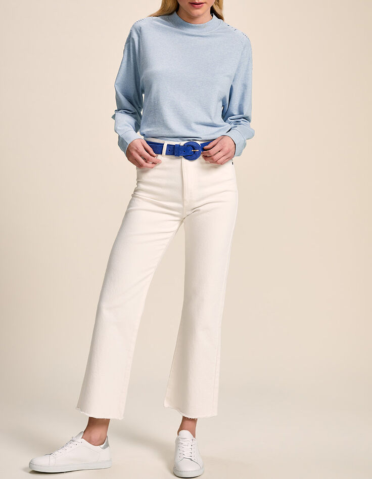 LE KARLIE - Jean bootcut blanc 7/8ème-1