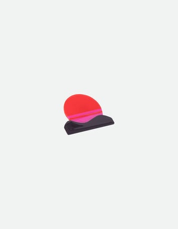 ATOLE - Broche capucine forme soleil levant en résine-2
