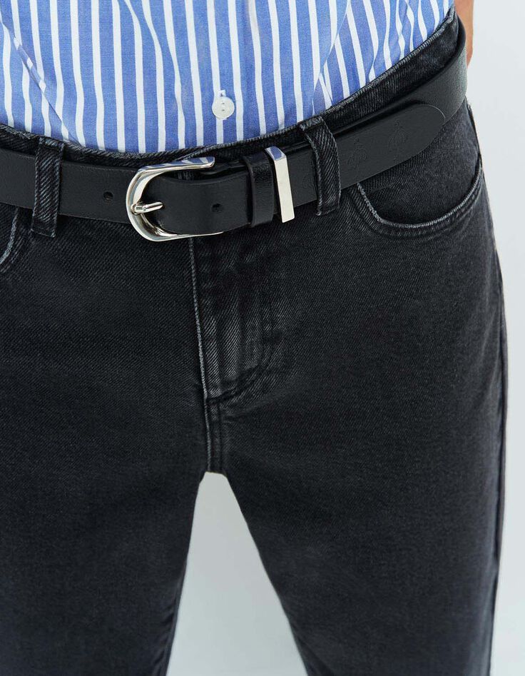 LE TAYLOR - Jean slouchy anthracite 7/8ème denim waterless-4 LE TAYLOR - Jean slouchy anthracite 7/8ème denim waterless-4