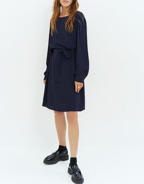 ROKHA - Robe marine droite - One Step