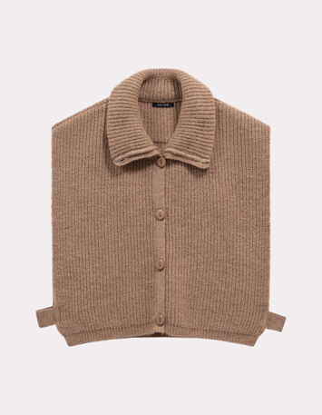 ANGIE - Col camionneur beige tricot-2