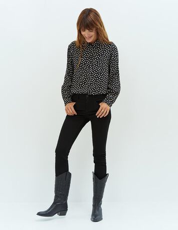 LE INDI - Jean slim noir 7/8ème effet push up-4