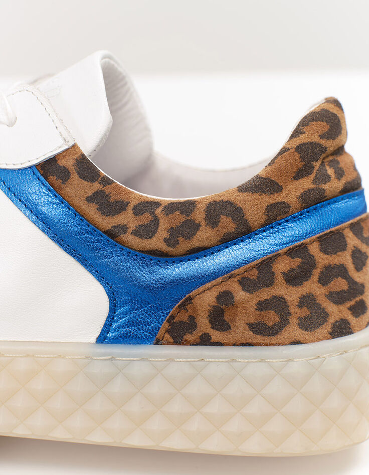 O.OLIVIA - Sneakers basses blanches en cuir-3