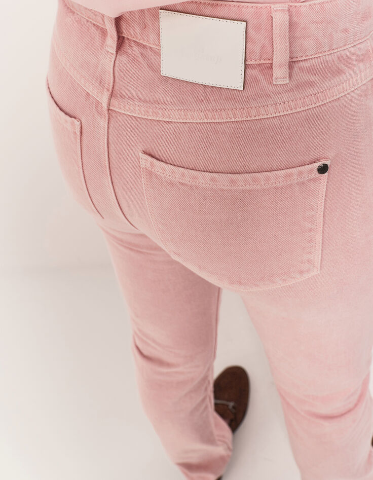LE CARLA - Jean droit rose 7/8e-5