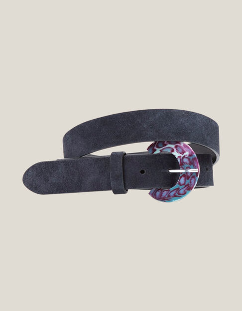 AMAL - Boucle de ceinture purple amovible en r&eacute;sine - One Step