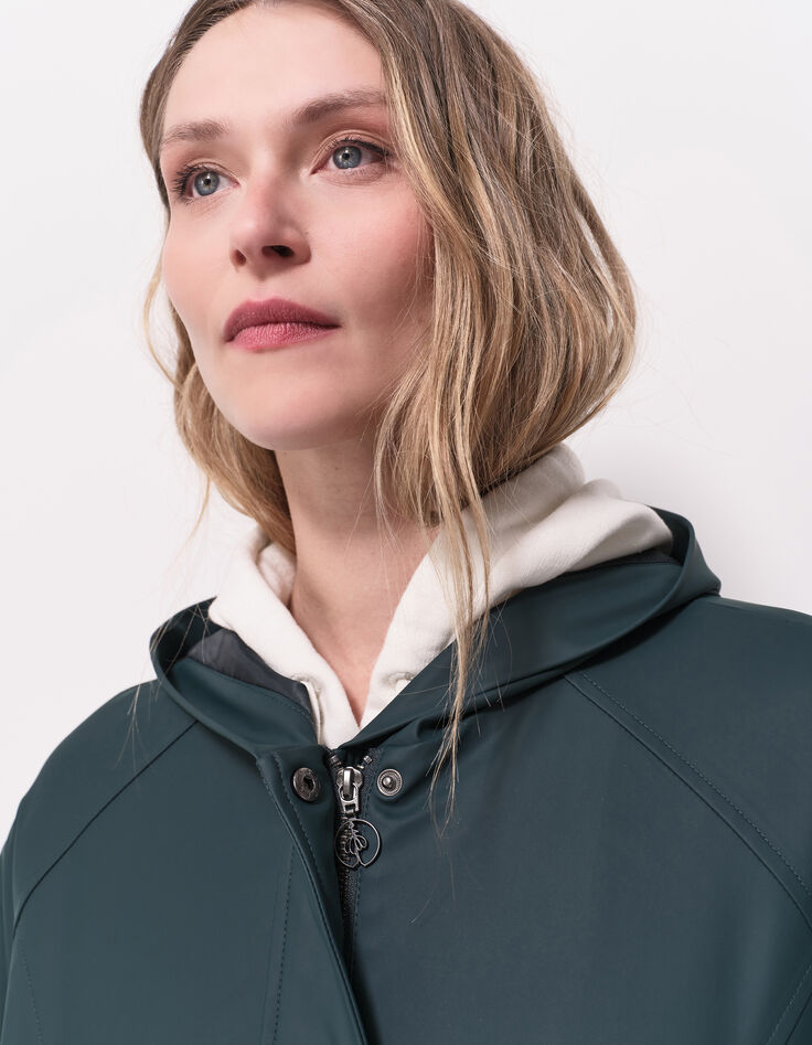 DAVIS - Parka verte gomme déperlante-4