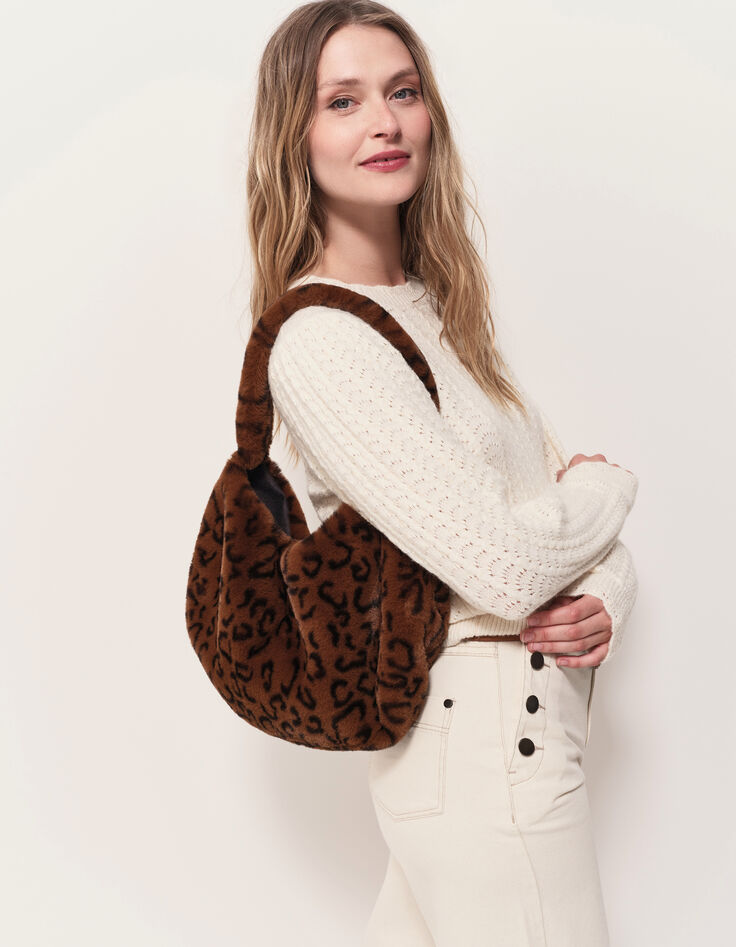 TILLEUL - Pull écru tricot fantaisie-8