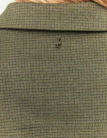 VIXEN - Veste de costume kaki à motif pied-de-puce-4