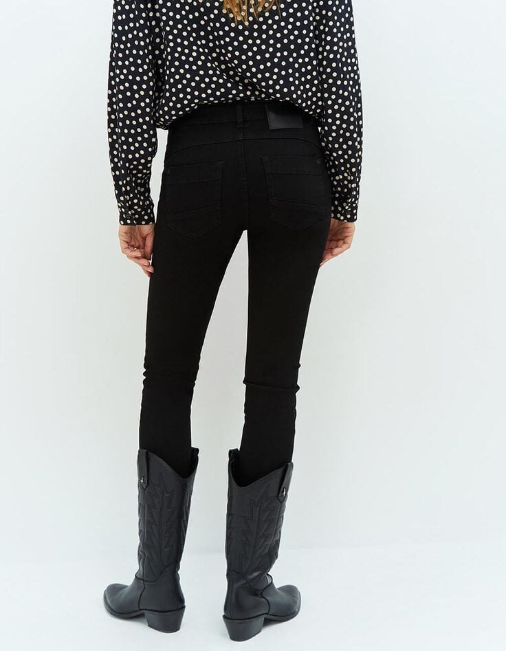 LE INDI - Jean slim noir 7/8ème effet push up-3