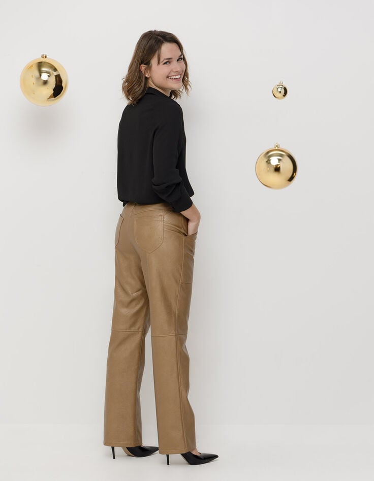 PRISSY - Pantalon cuivré esprit rock 7/8e-3