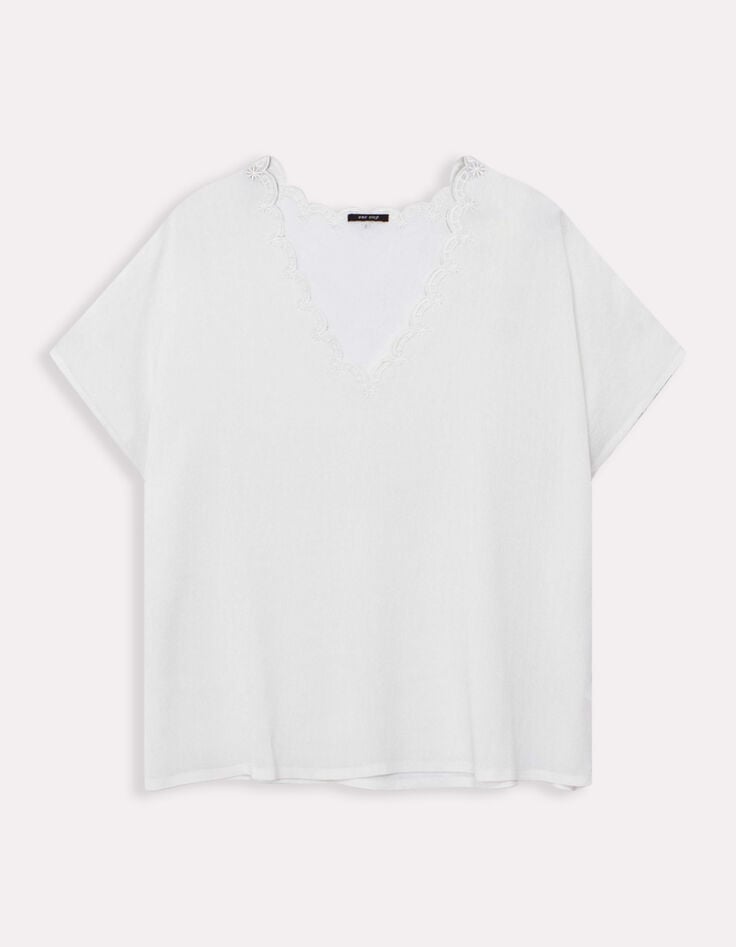 CATALIA - Top écru broderie ton sur ton-7 CATALIA - Top écru broderie ton sur ton-7