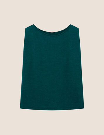 MAFALDA - T-shirt vert fines rayures lurex -5