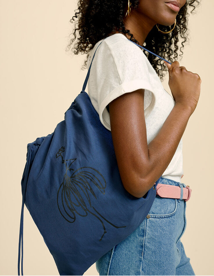 DIVIN - Parka bleu cosmos irisé-6