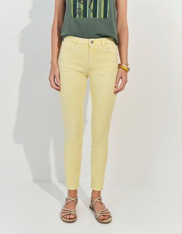 LE MONICA - Jean slim jaune waterless 7/8e -2
