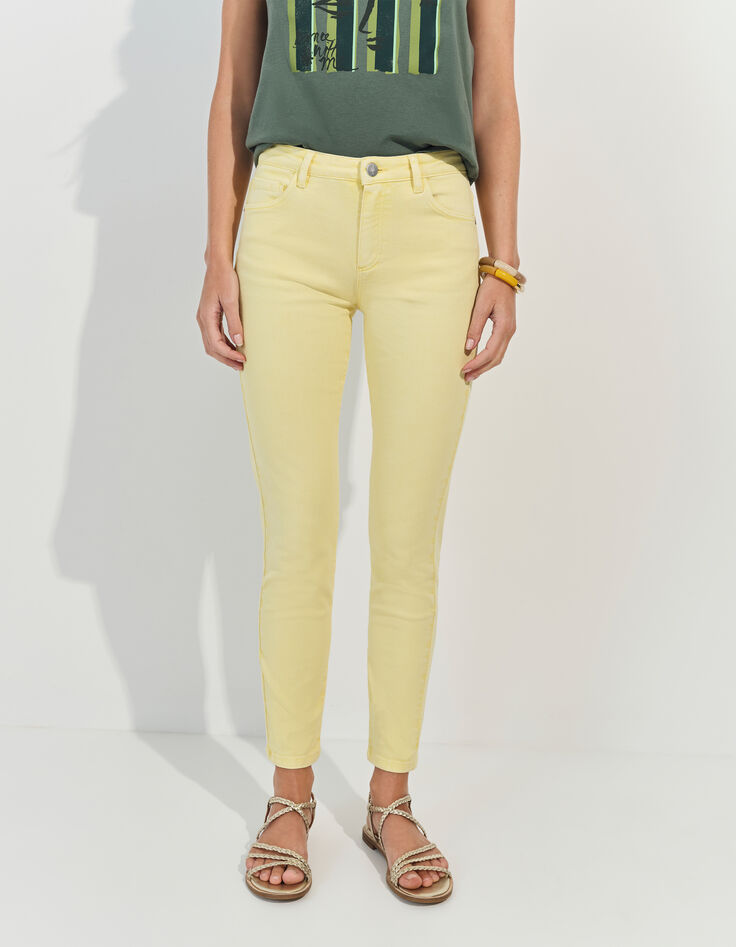 LE MONICA - Jean slim jaune waterless 7/8e -2