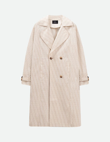 DITTI - Trench beige imprimé monogramme OS-5