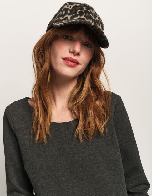ASIA - Casquette noire motif léopard - One Step
