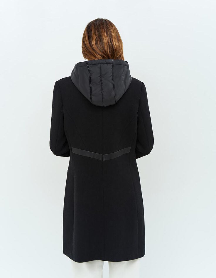 DIDA - Manteau noir avec parmenture amovible-5