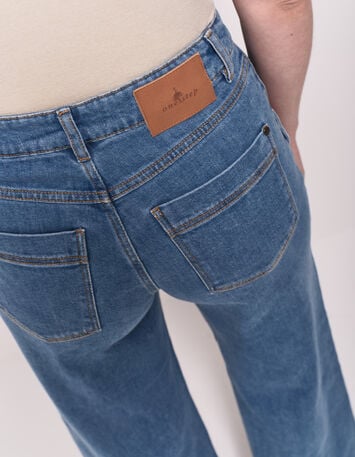 LE HAILEY - Jean flare baby blue waterless-5