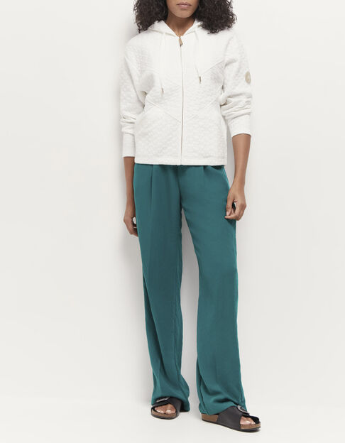 PIETRO - Pantalon de costume large jungle green recycl&eacute; - One Step