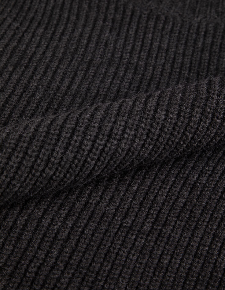 TORINO - Pull col roul&eacute; gris tricot fantaisie-3