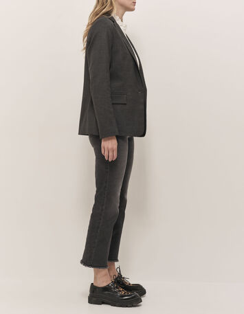 VALOU - Veste de costume anthracite prince-de-galles-4