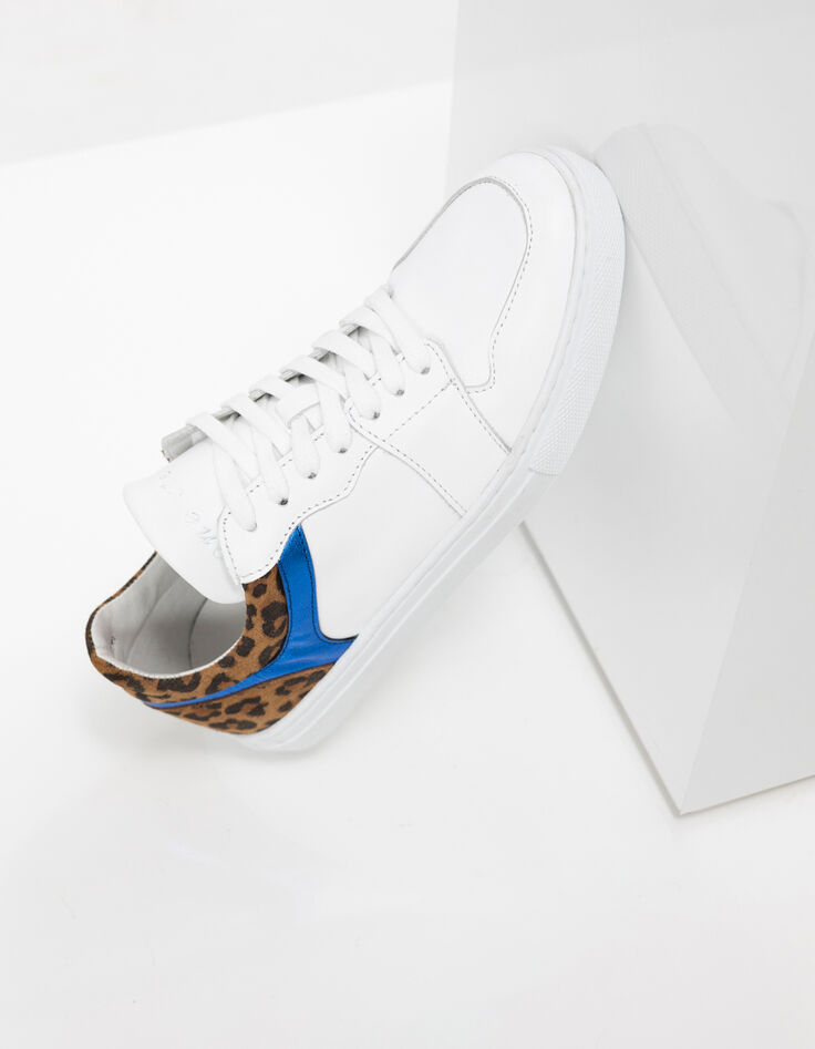 O.OLIVIA - Sneakers basses blanches en cuir-4