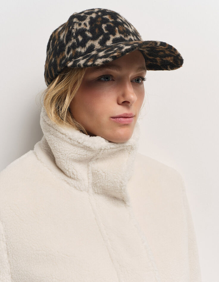 DIANE - Manteau blanc lainage fantaisie bouclette-5 DIANE - Manteau blanc lainage fantaisie bouclette-5