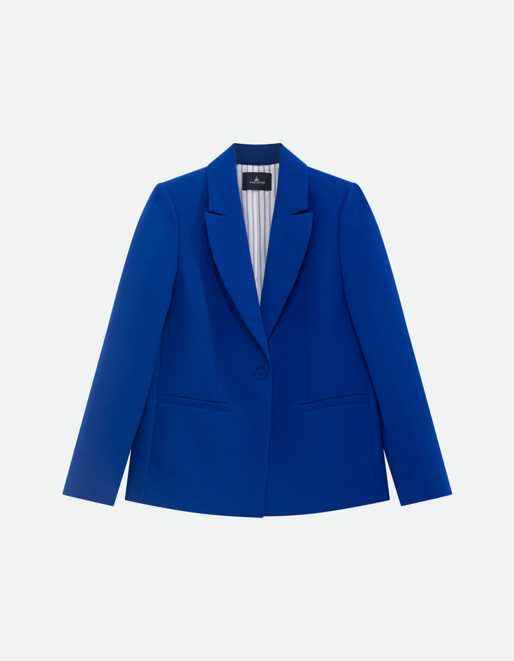 VOLTA - Veste de blazer bleu &eacute;lectrique polyester recycl&eacute; -5
