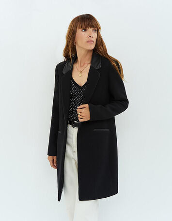 DIDA - Manteau noir avec parmenture amovible-4