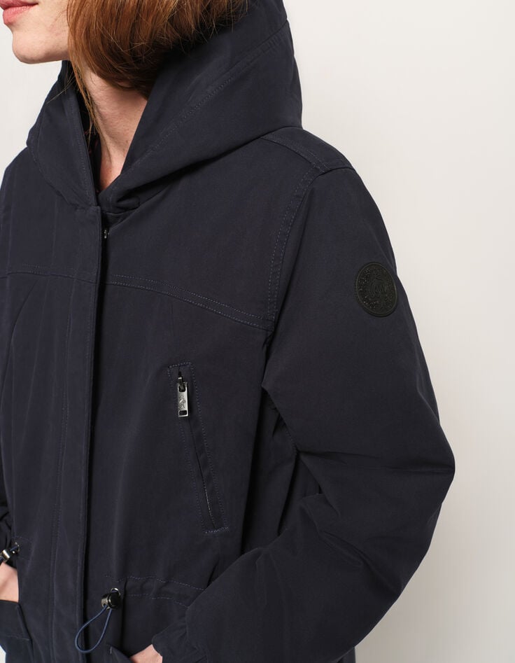 DARELL - Parka réversible marine à capuche-4 DARELL - Parka réversible marine à capuche-4