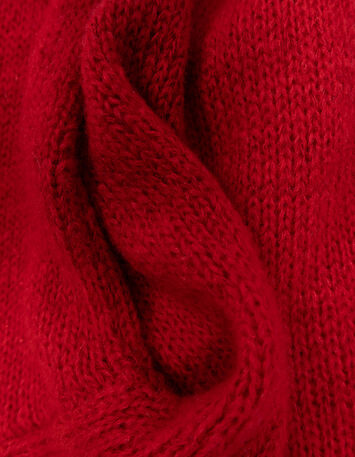 TIARA - Pull rouge tricot-7