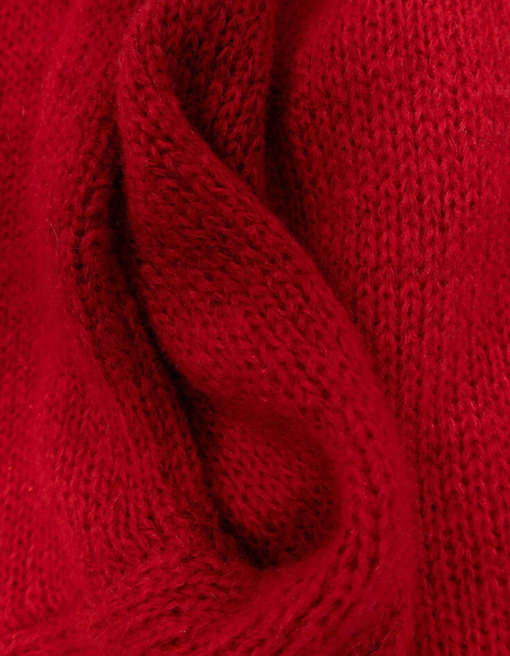 TIARA - Pull rouge tricot-7 TIARA - Pull rouge tricot-7