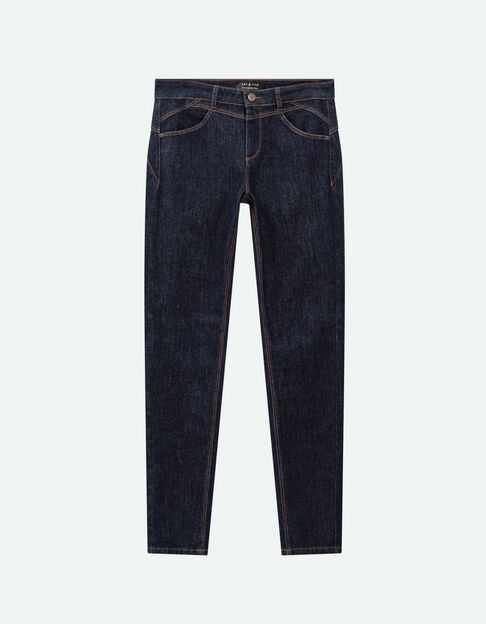 LE INDI - Jean slim marine 7/8ème effet push up - One Step
