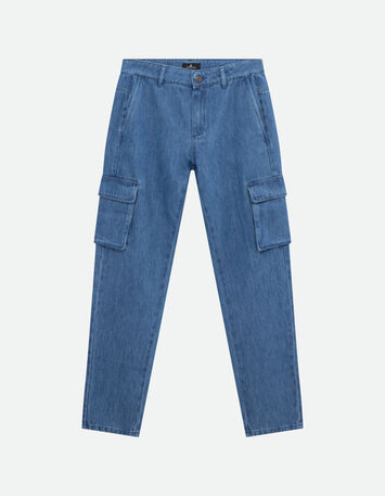LE ZENDAYA - Jean battle bleu waterless carotte 7/8ème-5