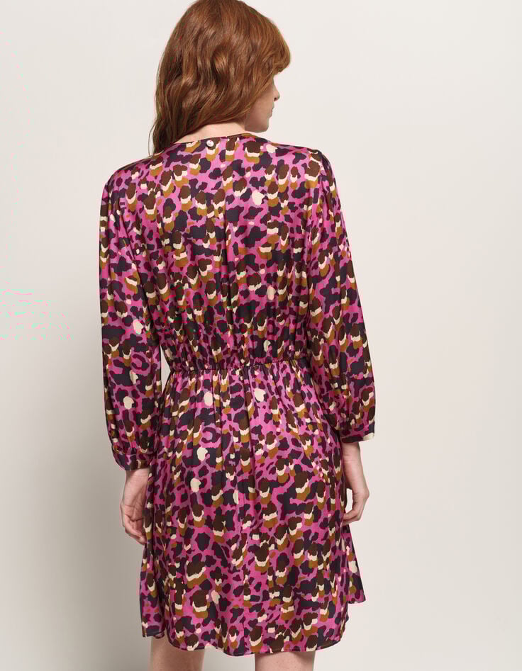 ROMY - Robe rose Lenzing™ Ecovero™ léopard-3 ROMY - Robe rose Lenzing™ Ecovero™ léopard-3